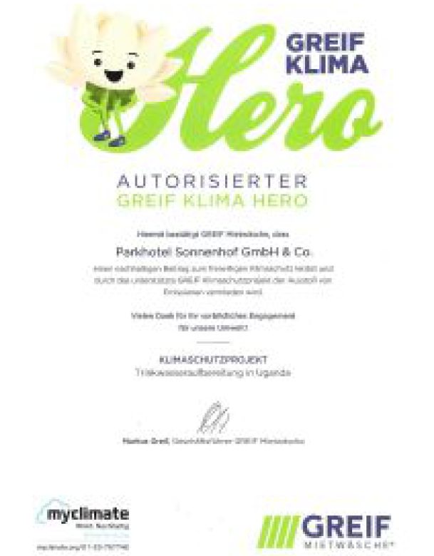 Klimaneutrale Mietwäsche